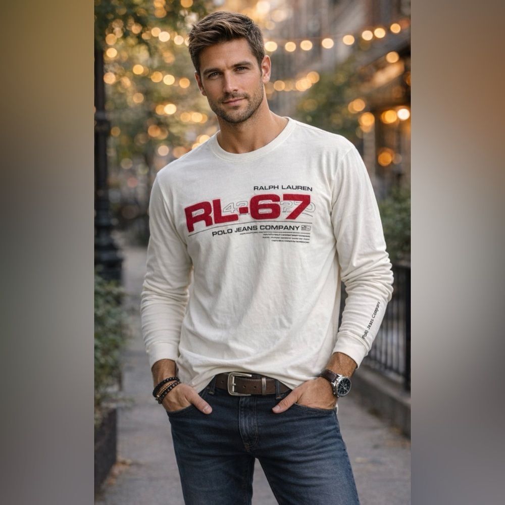 Ralph Lauren Long Sleeve Cotton Tee Shirt XL
